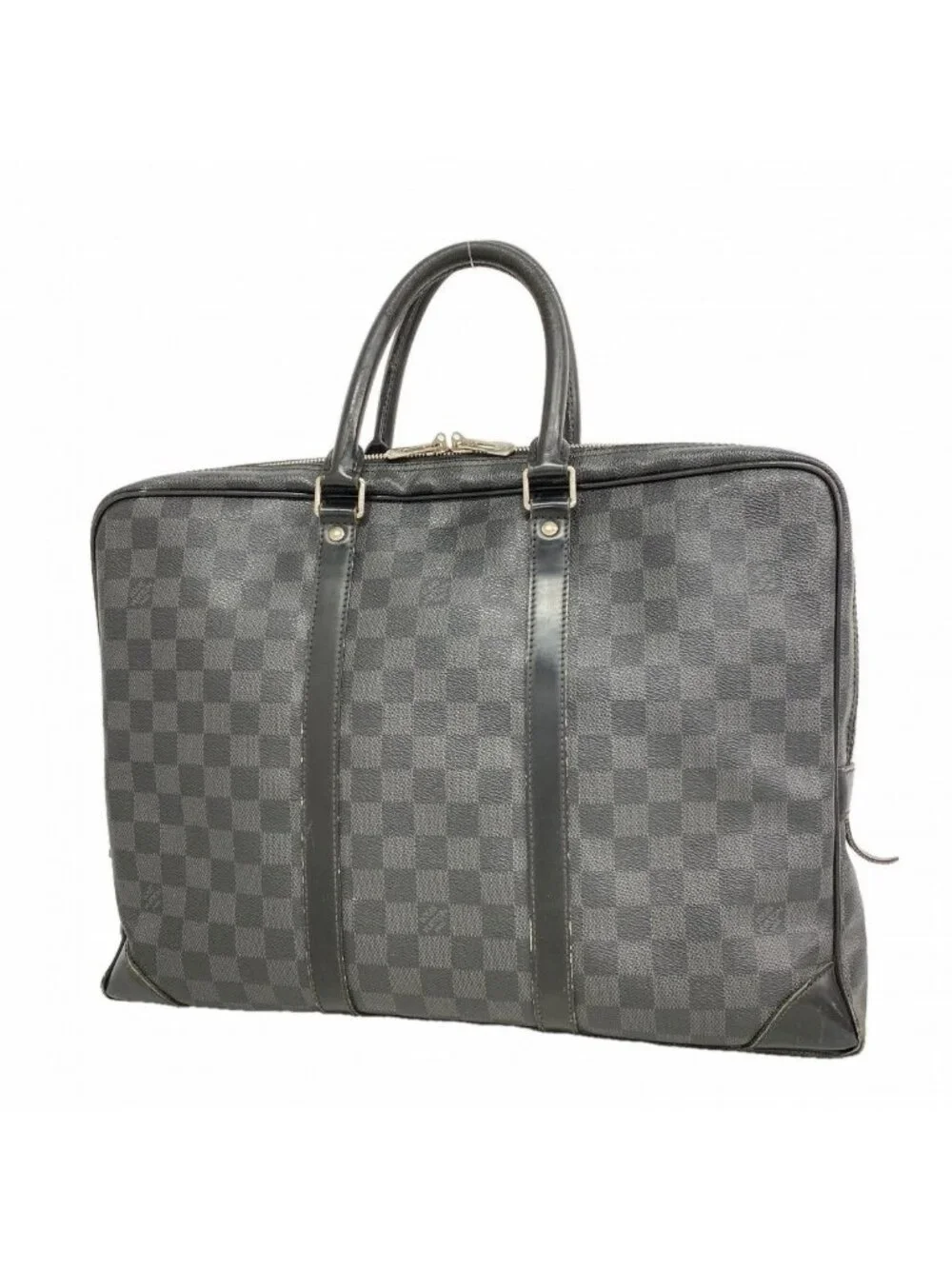 Louis Vuitton Briefcase Damier Graphite Porte Documents Voyage Black Gray